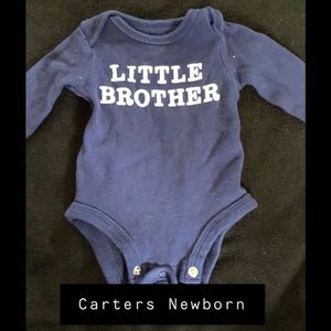 Lot of 5 Newborn “Brother” Onsies